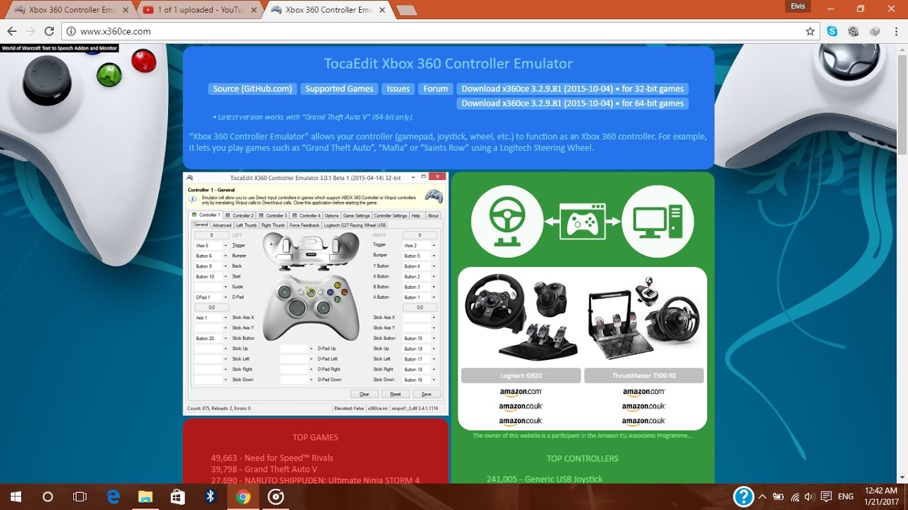 Эмулятор подключенного геймпада. Xbox 360 Controller Emulator (x360ce) 3.2.9.82. Эмулятор геймпада для PC x360ce. Xbox 360 Controller Emulator (x360ce) готовые. Эмуляторы джойстика Xbox 360 freeboot.