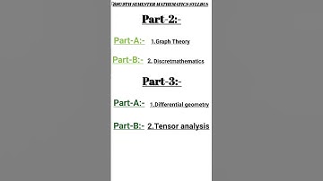 Bsc 5th semester mathematics syllabus
