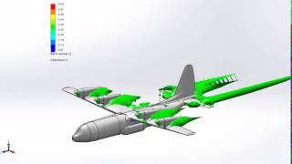 Blended Body Stealth Military Cargo Aircraft Design - Mach Number Simulation