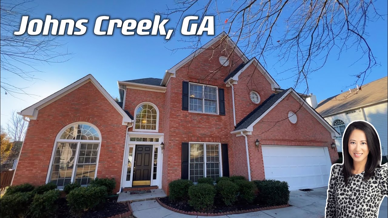 亚特兰大溪力姐带你看房 | Johns Creek, GA | 建于1996年，面积2741尺，4个卧室3个卫生间 | 美国 房地产 | 房市 | 亚特兰大房地产