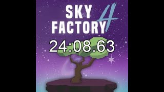 Sky Factory 4 Diamond Sapling Speedrun WR 24 Minutes