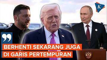 Kian Frustasi, Trump Minta Rusia-Ukraina "Berhenti di Tempat" dan Akhiri Perang