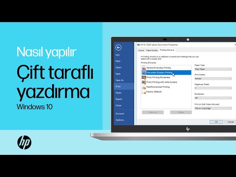 Windows’tan HP Yazıcılarla Çift Taraflı Baskı