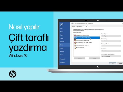 Video: HP Deskjet 3720 çift taraflı yazdırabilir mi?