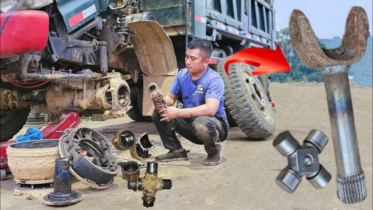 480 Minutes Repairing And Replacing A Broken Front Drive Axle On A 4x4 Heavy Truck