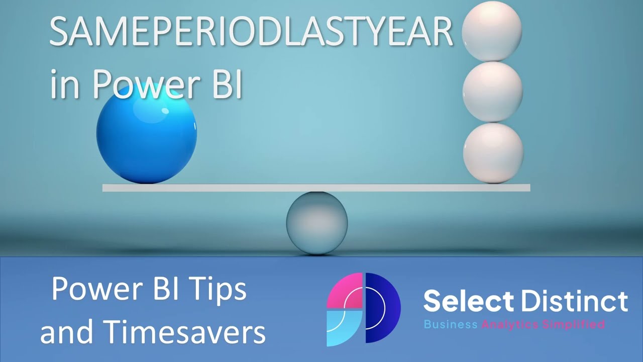 SAMEPERIODLASTYEAR in Power BI
