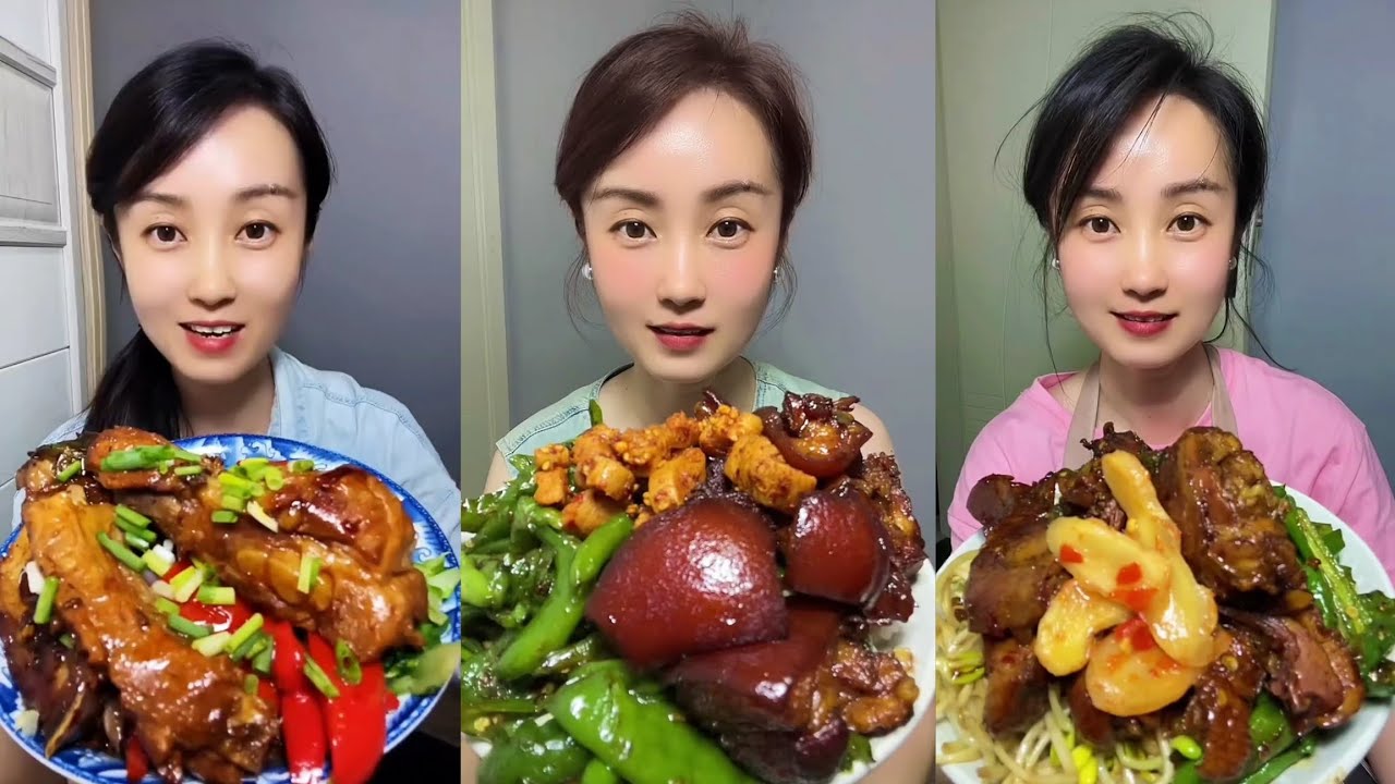 Yummy#10 Homemade Dishes -Hot and Ready! Meat, Fish & Fresh Boiled Greens.#mukbang #food #delicious 
