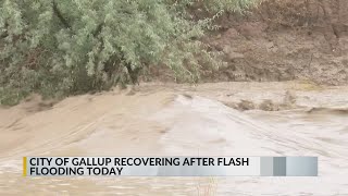 2nd flood in a week in Gallup damages businesses