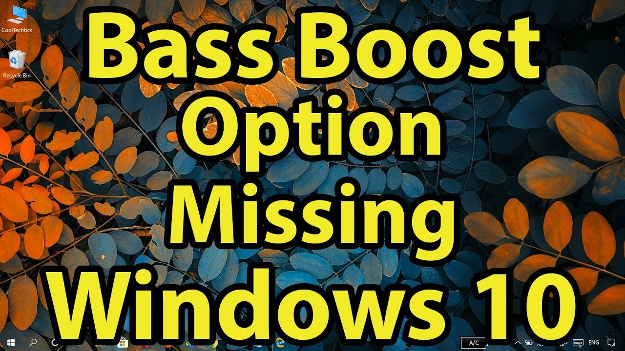 no bass windows 10
