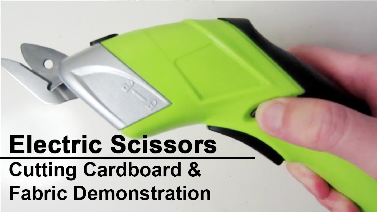 Simplicity Electric Scissors Unboxing + Demo - How to Cut Cardboard - Fabric  Cutter 