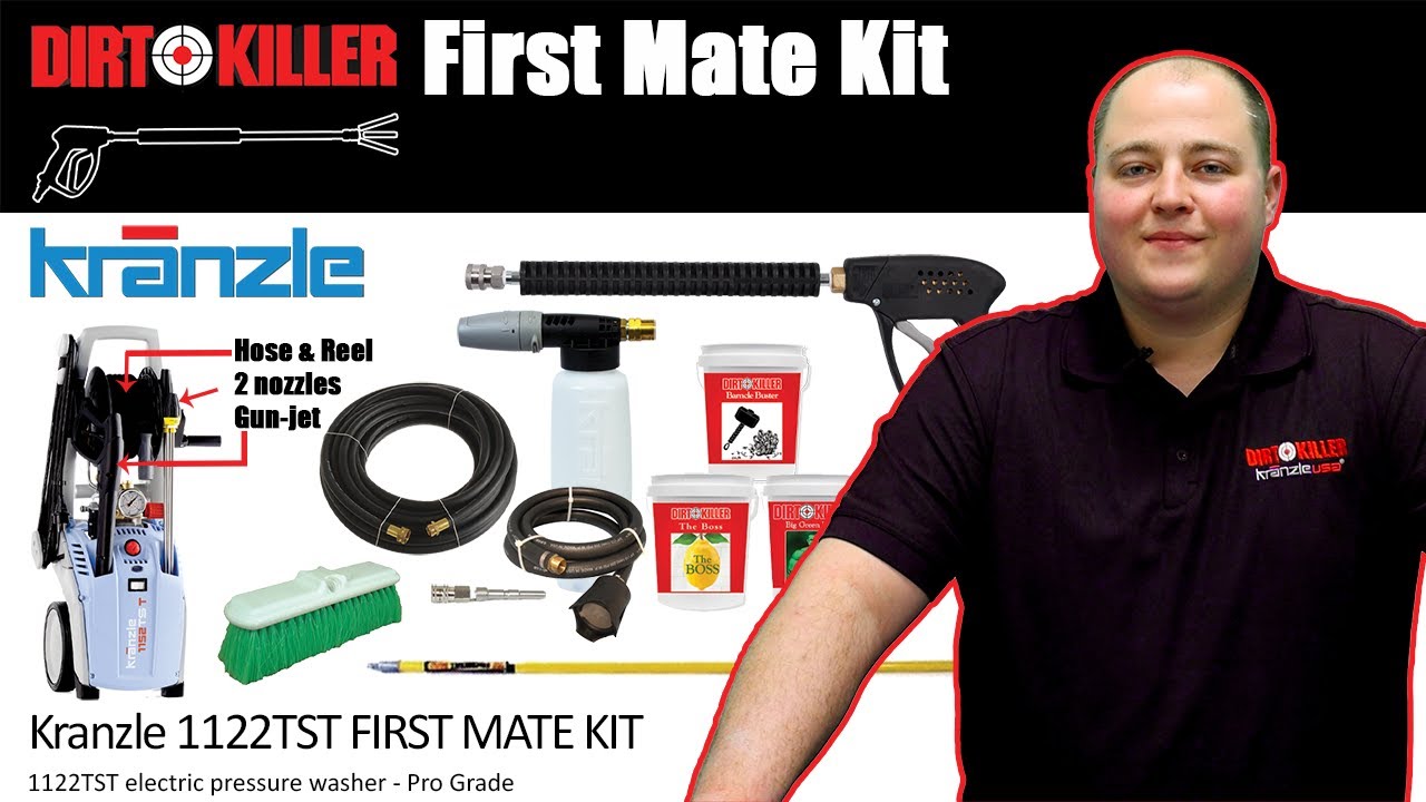 Kranzle First Mate Boat Wash KIt - 1400 PSI 2GPM Electric Pressure Washer  plus