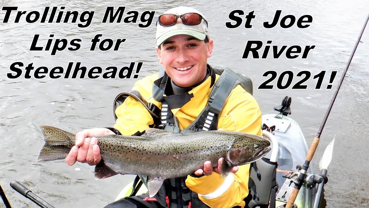 Indiana Kayak Fishing: Trolling for St. Joe Steelhead 4/11/21