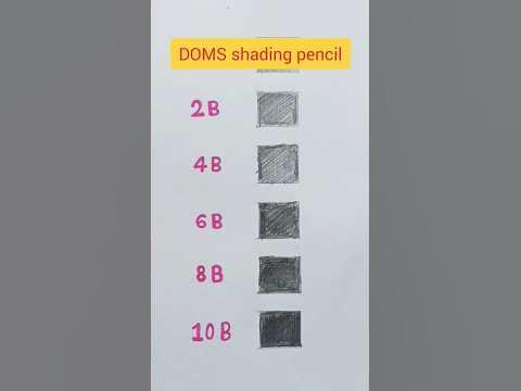 Difference between HB, 2B, 4B, 6B, 8B,10B Graphite Pencils#shorts # ...