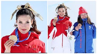 Download Lagu Eileen Gu wins Gold in the Freestyle Skiing Women's Freeski Halfpipe Final Olympics Milan Cortina  MP3