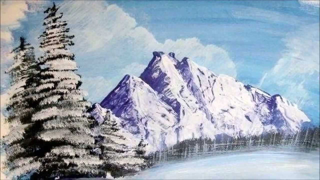 Зимний пейзаж класс. Зимний пейзаж гуашью. Рисование горного пейзажа. Пейзаж гуашью зима. Красивые зимние пейзажи гуашью.