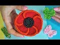 МАК ИЗ БИСЕРА и фетра / Брошь из бисера мастер-класс Brooch