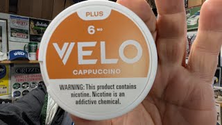 Celebrity Velo Plus Cappuccino Flavor Nicotine Pouches Profile