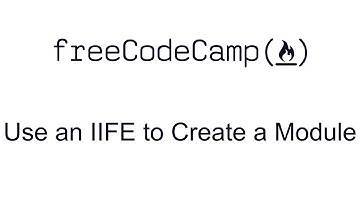 Use an IIFE to Create a Module