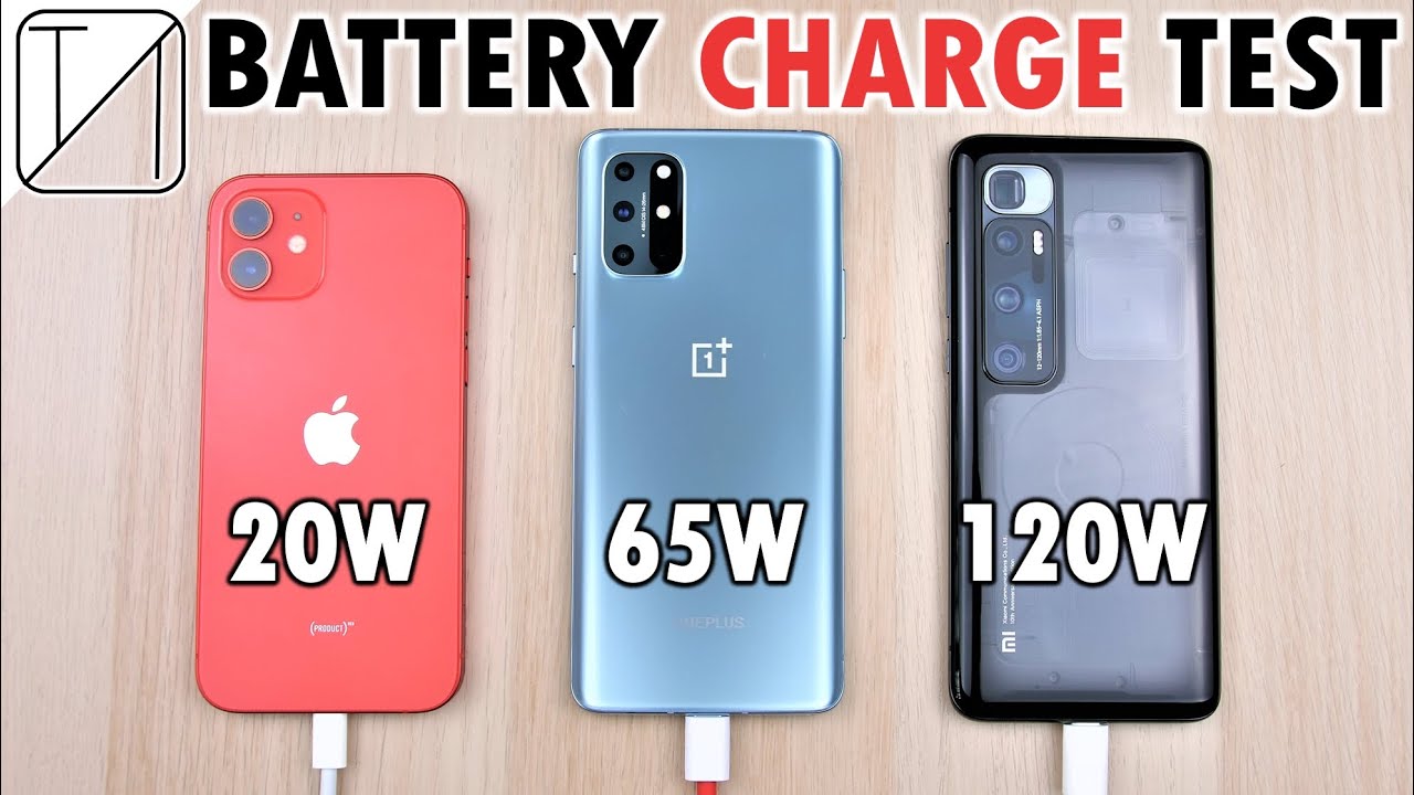 iPhone 12 vs OnePlus 8T vs Xiaomi Mi 10 Ultra Charging Speed Test