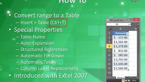 Excel for Accountants  Mapping Tables 2