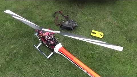 RC Heli Align T Rex 700E DFC 12s Preparing for flight