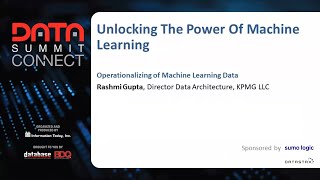 THU3a. Operationalizing Machine Learning Data