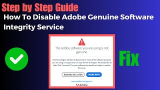 How To Disable Adobe Genuine Software Integrity Service screenshot 4