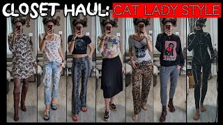 How many items of KITTY-THEMED clothing do I own?! (Cat Lady Style CLOSET HAUL)