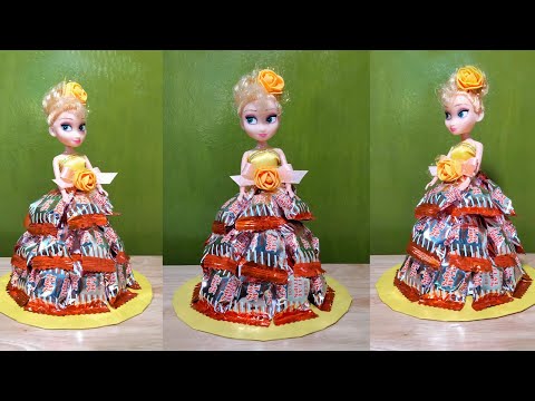 DIY Doll Candy Cake | Candy Dress | Craft Ideas | DIY Projects