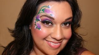 Spring Floral Face Paint Video Tutorial