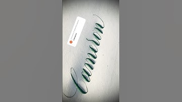 Copperplate calligraphy, tutorial: how I write your name #cameron