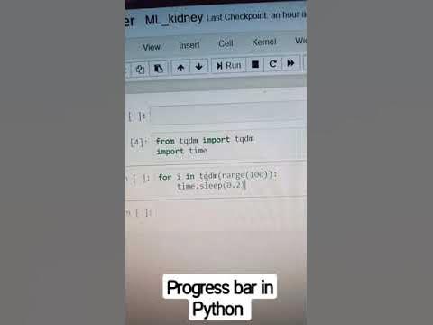 How to print Progress bar in python console | how to use tqdm - YouTube