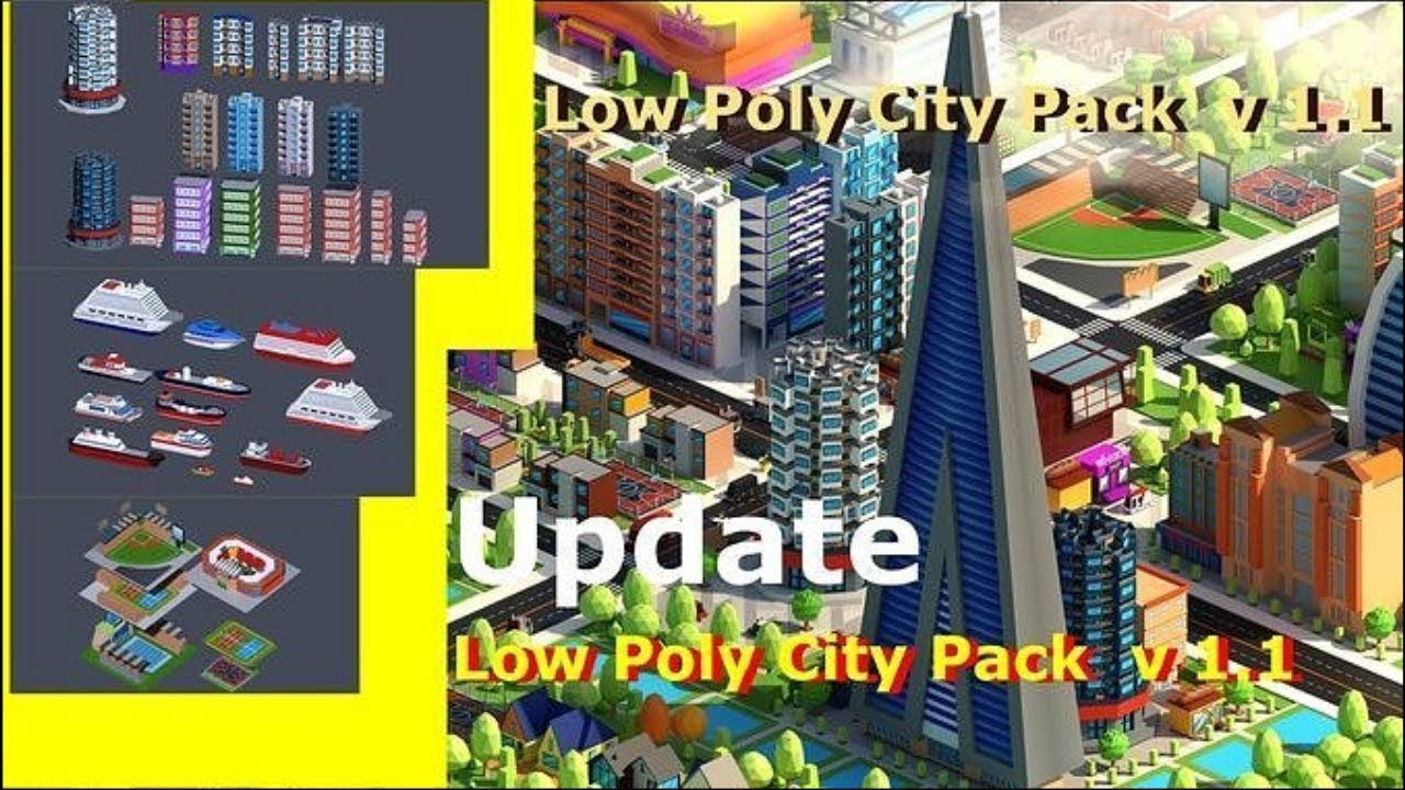 Simple Animation Low Poly City Pack Blender