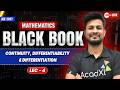 Mathematics Black Book Lecture 4 | Continuity, Differentiability & Differentiation | JEE 2027