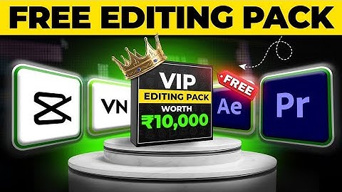 😍FREE VIP Video Editing Pack like @decodingyt @TubeSenseiofficial