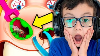 Limpando o Nariz mais Nojento do mundo no Nose Doctor! Family Plays screenshot 4