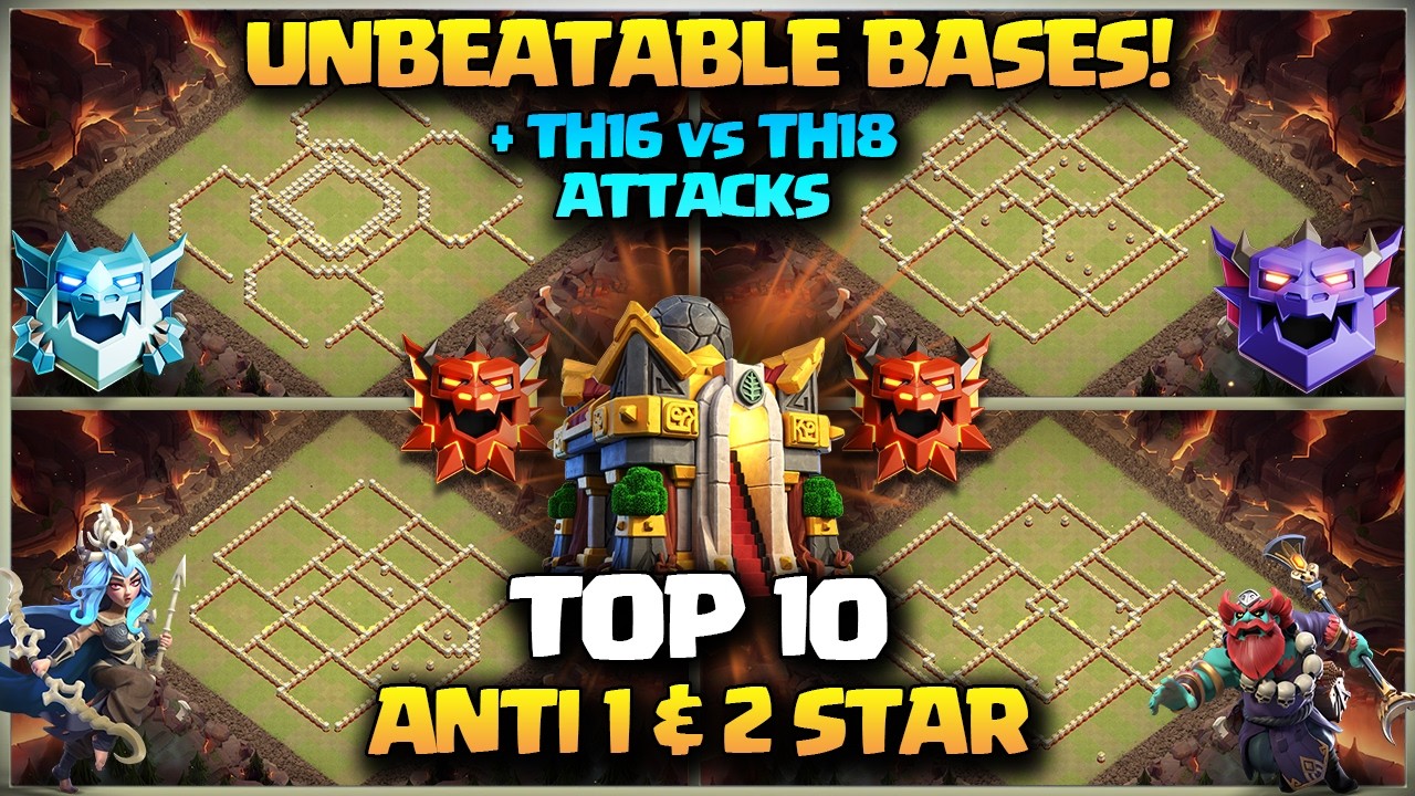 TOP 10 NEW TH16 Base Layout + Link 2026 | TH16 WAR BASE & TH16 RANKED BASE | Th16 vs Th18 Attack coc