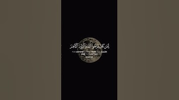 لقد كان لكم في رسول الله أسوة حسنة ¦¦ القارئ على جابر#المصحف #quran