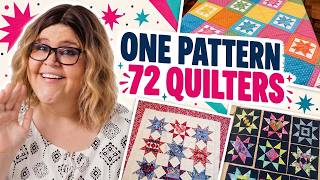 Same Pattern, Same Start… Totally Different Quilts 😍 Sew along Results