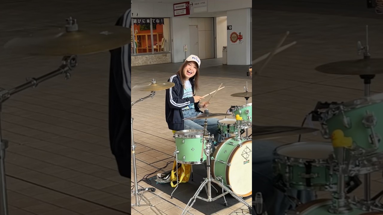 沖縄ストリートで島人ぬ宝叩いたら　#shorts #路上ライブ #ドラム