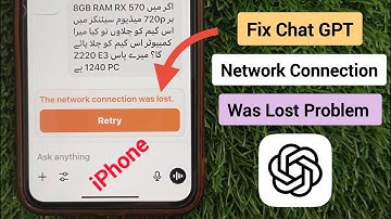 Fix ChatGPT “Network Connection Was Lost” Error on iPhone & iPad 2025 Guide