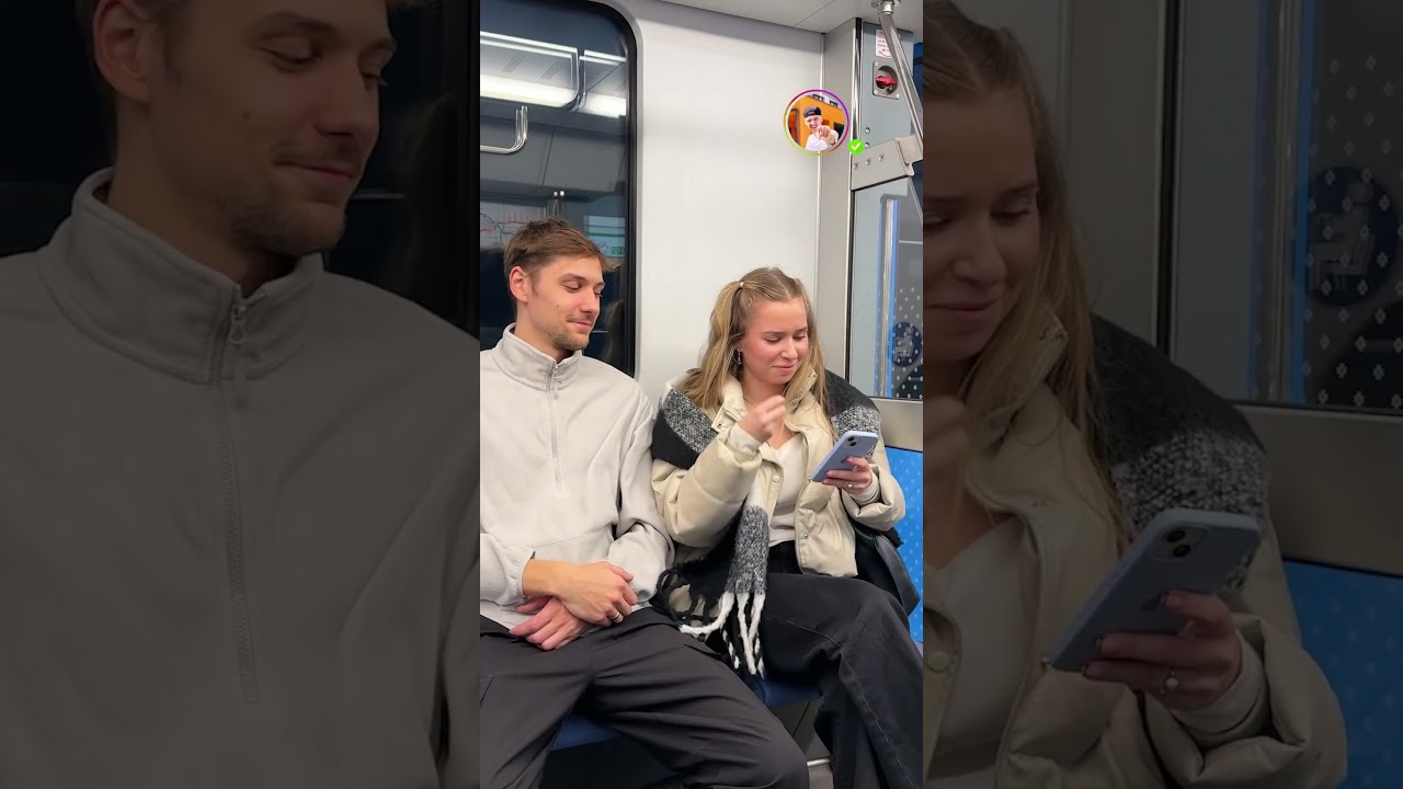 She didn't notice him the whole ride #AlexEasy #Subway #Pranks