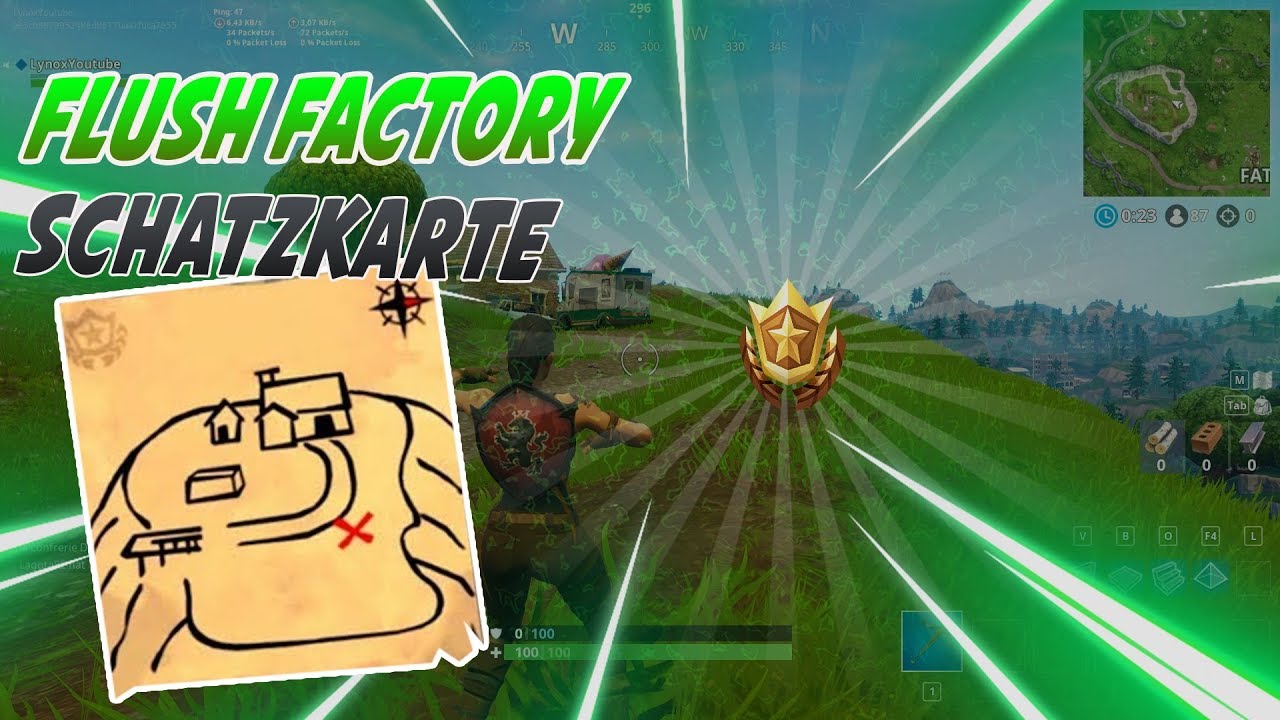 Folge Der Schatzkarte Aus Flush Factory Season 5 Mission - folge der schatzkarte aus flush factory season 5 mission fortnite battle royale