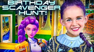 KPOP Demon Hunters BIRTHDAY SCAVENGER HUNT! Huge Indoor Playground Treasure Hunt 🎁 Happy 6th Aurie!