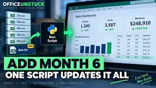 5 CSVs, 1 Excel Dashboard — One Script Updates It All