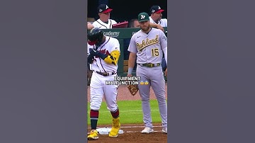 Grote storing in de uitrusting 😨🤣 #mlb #braves