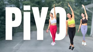 Full Body PiYO Workout No Equipment | Yoga Flow  Cardio  Balance |  Low Impact