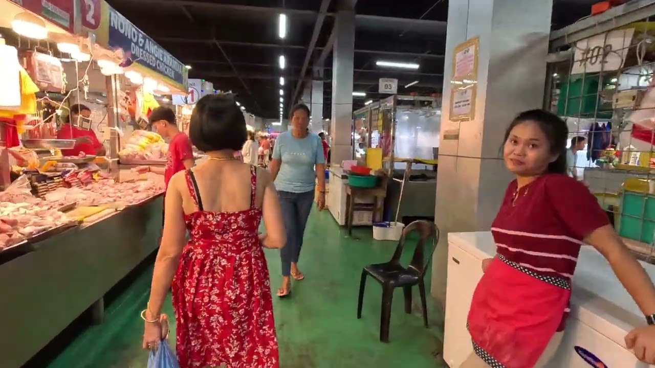 Agdao Market area walk early evening 4K, Philippines