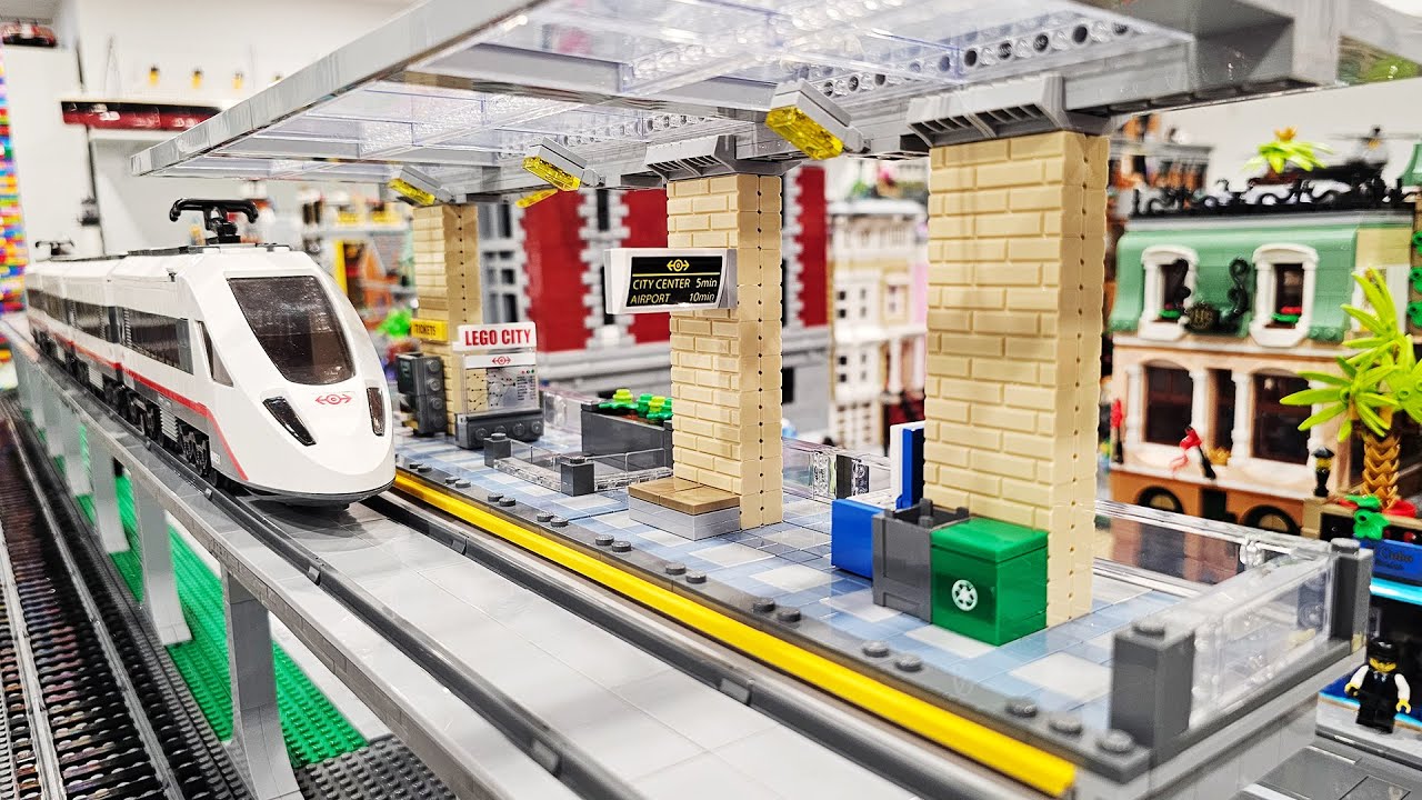 Institut Moderat Mose Raised Train Station, Amusement Park, & Modulars! LEGO City Update - YouTube