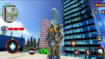Grand Robot Car Transform 3d Game * Android Gameplay Bumblebee